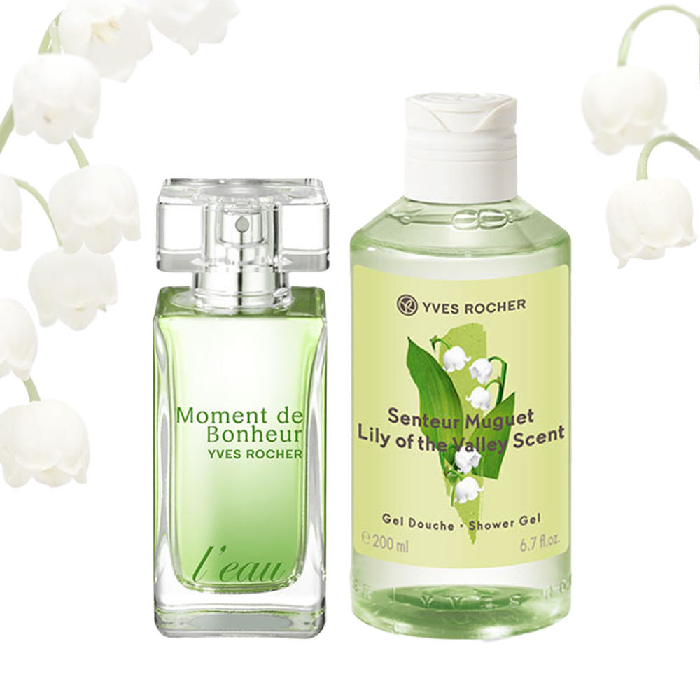 Туалетная вода L' eau "Момент счастья" и Гель для душа и ванны "MUGUET"