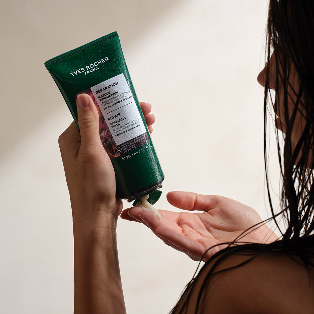 Восстанавливающая маска для волос с растительным кератином